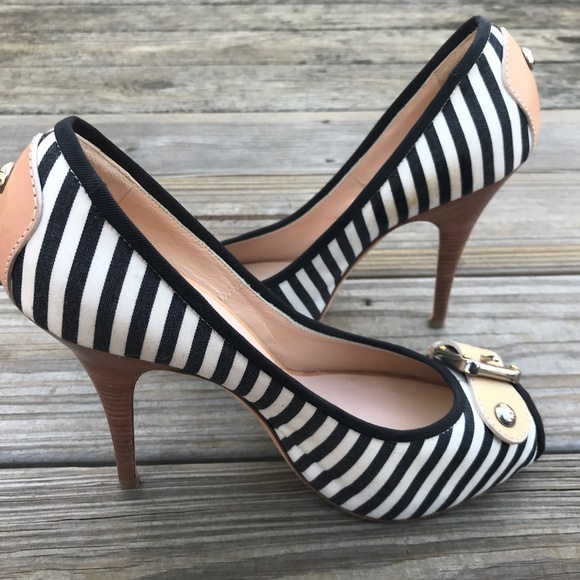 Giuseppe Zanotti Women Heels BlueWhite Stripe Pump - Picture 3 of 8